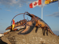 Giant lobster in Shediac, New Brunswick